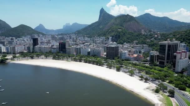 Flamengo Park Downtown Rio Janeiro Rio Janeiro Brazil Travel Destination — Video Stock