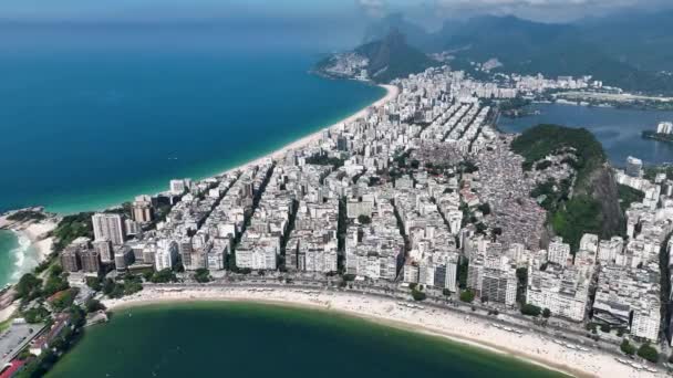 Ipanema Beach Downtown Rio Janeiro Rio Janeiro Brazil Travel Destination — 비디오