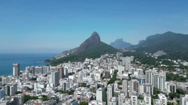 Coast Buildings At Leblon In Rio De Janeiro Brazil. Travel Destinations. Tourism Scene. Coast Buildings Architecture At Leblon In Rio De Janeiro Brazil.