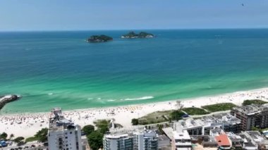 Pepe Beach At Barra Da Tijuca In Rio De Janeiro Brazil. Travel Destinations. Tourism Scenery. Barra Da Tijuca At Rio De Janeiro Brazil. Summer Travel. Tropical Scenery.