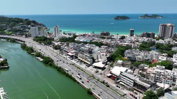 Pepe Beach Barra Tijuca Rio Janeiro Brazil Travel Destinations Tourism — 图库视频影像