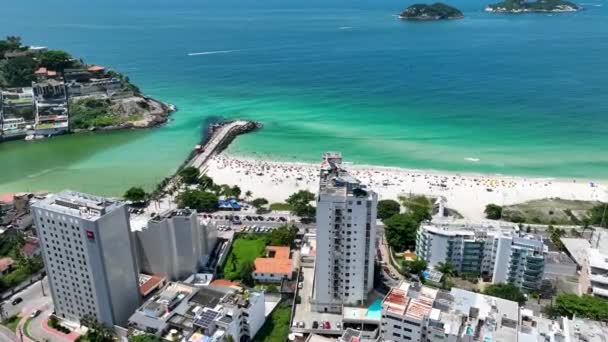 Pepe Beach Barra Tijuca Rio Janeiro Brazil Travel Destination Tourism — 图库视频影像
