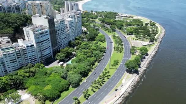 Flamengo Park Downtown Rio Janeiro Rio Janeiro Brazil Travel Destinations — Vídeos de Stock