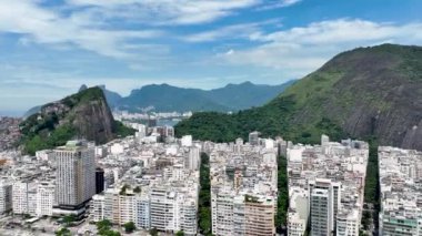 Beach Buildings At Copacabana Beach In Rio De Janeiro Brazil. Travel Destinations. Tourism Scene. Beach Buildings Architecture At Copacabana Beach In Rio De Janeiro Brazil.