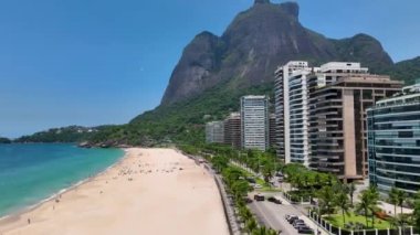 Sao Conrado Beach At Downtown Rio De Janeiro In Rio De Janeiro Brazil. Travel Destinations. Tourism Scenery. Downtown Rio De Janeiro At Rio De Janeiro Brazil. Summer Travel. Tropical Scenery.