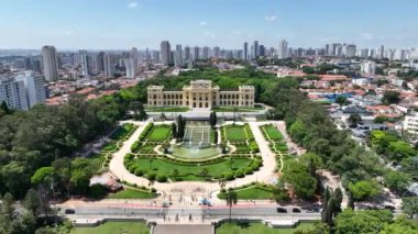 Independence Museum At Ipiranga Park In Sao Paulo Brazil. Monument Leisure. Flag City. Ipiranga Park At Sao Paulo Brazil. Traffic Monument. Sculpture City.