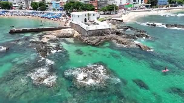 Fort Sainte Maria Salvador Bahia Brésil Paysage Voyage Contexte Centre — Video