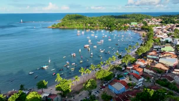 Coast City Itacare Bahia Brazylia Krajobraz Turystyczny Kontekst Natury Krajobraz — Wideo stockowe