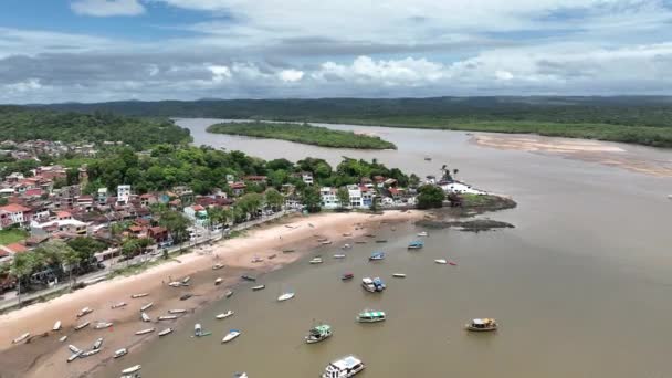 Coast City Itacare Bahia Brazylia Krajobraz Turystyczny Kontekst Natury Krajobraz — Wideo stockowe