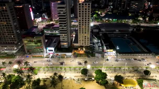 Viale Del Traffico Fortaleza Ceara Brasile Centro Paesaggio Urbano Paesaggio — Video Stock
