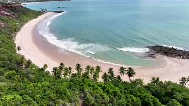 Praia Coqueirinho João Pessoa Paraíba Brasil Paisagem Livre Praia Natureza — Vídeo de Stock