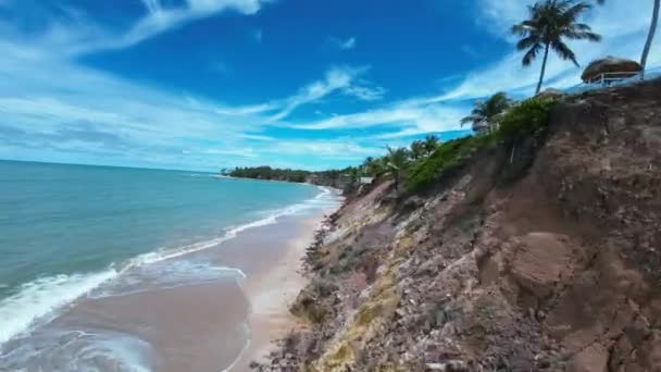 Plaża Carapibus Conde Paraiba Brazylia Krajobraz Plaży Cel Podróży Kontekst — Wideo stockowe