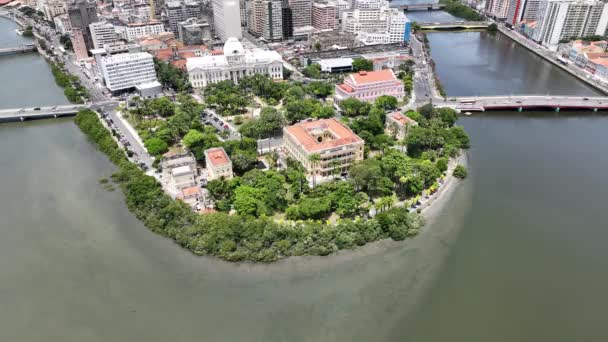 Immeuble Gouvernement Recife Dans Pernambuco Brésil Paysage Urbain Paysage Urbain — Video