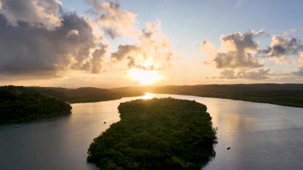 Берег Сансет Біч Ітакаре Баїя Бразилія Туристичний Ландшафт Природа Природи — стокове відео
