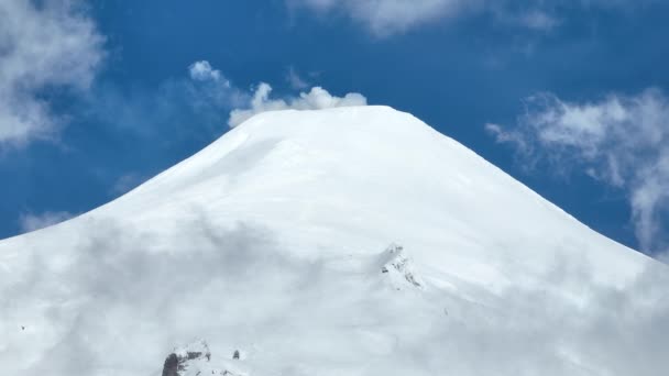 Wulkan Villarrica Pucon Los Lagos Chile Krajobraz Wulkanu Góra Ośnieżona — Wideo stockowe