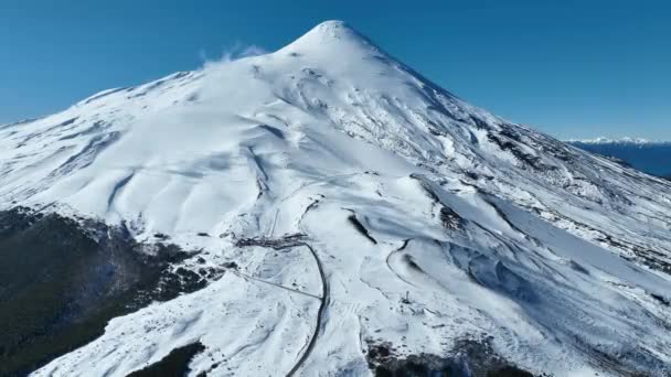 Osorno Vulcano Petrohue Los Lagos Chile Paisagem Vulcânica Fundo Vulcânico — Vídeo de Stock