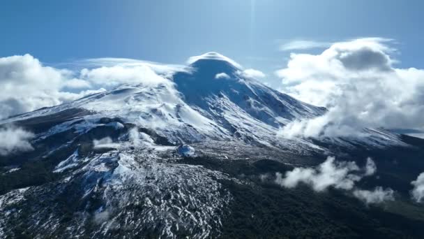 Sopka Osorno Llanquihue Los Lagos Chile Krajina Sopky Nebeské Mraky — Stock video