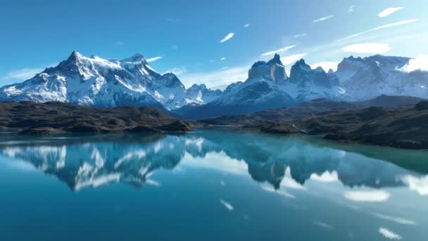 Park Narodowy Torres Del Paine Punta Arenas Chile Śnieżne Góry — Wideo stockowe