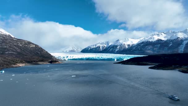 Perito Moreno Glacial Calafate Patagônia Argentina Paisagem Natureza Cenário Glacial — Vídeo de Stock