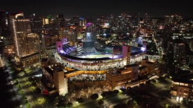 San Diego, Kaliforniya 'daki Petco Park' ta. Megalopolis Şehir Merkezi. Futbol stadyumu. Petco Park San Diego 'da, Kaliforniya' da..