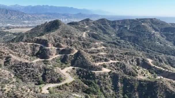 Hollywood Hills Los Angeles Californië Verenigde Staten Hollywood District Landschap — Stockvideo