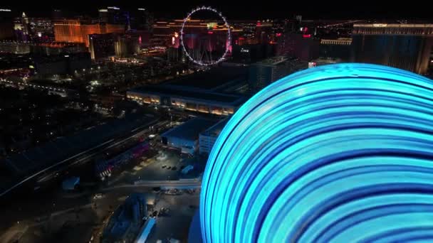 Sfera Las Vegas Nevada Statele Unite Ale Americii Călătorii Turistice — Videoclip de stoc