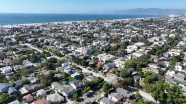 Kaliforniya, Los Angeles Venedik Plajı. Paradisiac Sahili. Deniz Burnu Simgesi. Kaliforniya 'da Los Angeles Venedik Plajı.