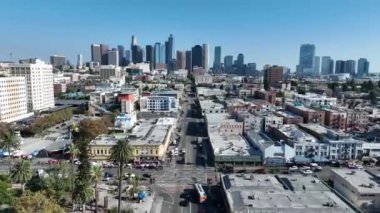 Kaliforniya, Los Angeles 'taki kuleler ofisi. İş Gezisi Manzarası. Highrise Binaları. Kaliforniya 'da Los Angeles' taki Kuleler Ofisi.