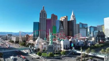 Las Vegas New York Nevada 'da Las Vegas' ta. Meşhur Manzara Bulvarı. Eğlence Mekanı. Las Vegas New York Nevada 'da Las Vegas' ta.