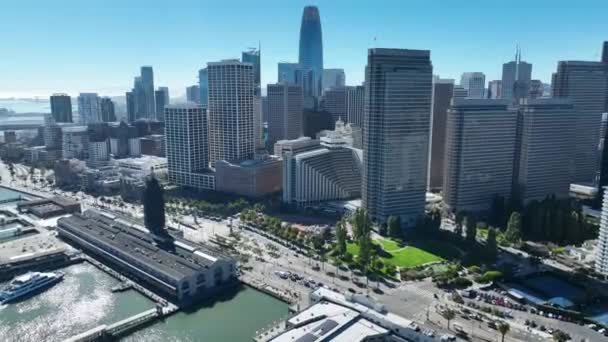 Por São Francisco São Francisco Califórnia Estados Unidos Megalopolis Downtown — Vídeo de Stock
