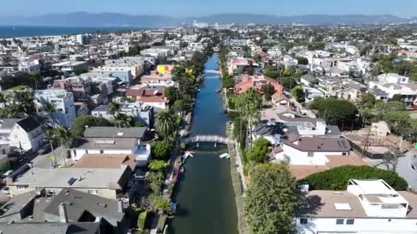 Venice Channel Los Angeles California Stati Uniti Paesaggio Coast City — Video Stock