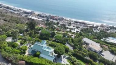 California, Los Angeles 'ta Malibu' da. Coast City Peyzajı. Sahil Arkaplanı. Malibu Los Angeles 'ta, Kaliforniya' da..