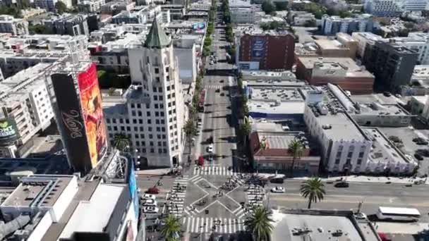 Hollywood Boulevard Los Angeles California United States Hollywood Boulevard Landscape — Stock video