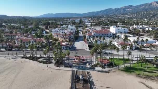 Main Street Santa Barbara California United States Inglés Viajes Turísticos — Vídeo de stock