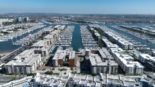 Marina Del Rey Venice Los Angeles Stati Uniti Paesaggio Coast — Video Stock
