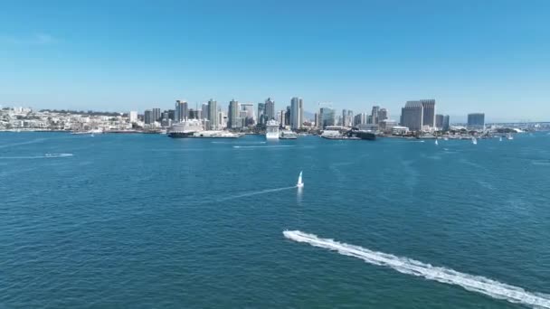 Coast City San Diego California Estados Unidos Famosa Ciudad Costera — Vídeos de Stock
