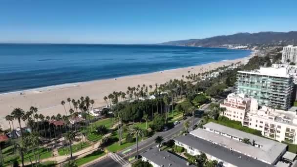Santa Monica Los Angeles Californië Verenigde Staten Stadslandschap Van Stad — Stockvideo