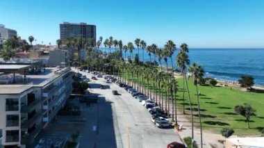 San Diego 'da La Jolla, Kaliforniya' da. Coast City Peyzajı. Seascape Sahili. La Jolla San Diego 'da Kaliforniya' da.