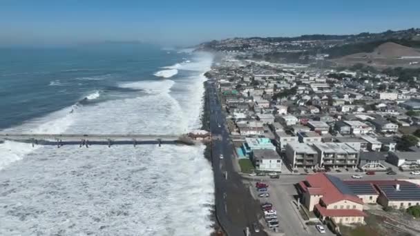 Coast Beach Pacifica California Statele Unite Ale Americii Fundal Călătorie — Videoclip de stoc