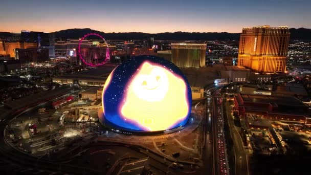 Sphère Las Vegas Dans Nevada Aux États Unis Tourisme Référence — Video