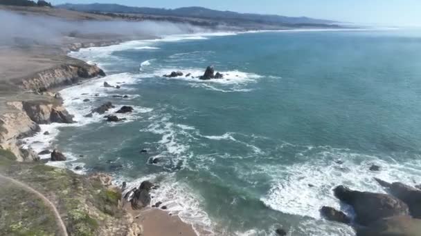 Coast Beach Pacifica California Estados Unidos Natureza Fundo Viagem Paisagem — Vídeo de Stock