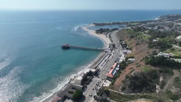 Malibu Beach Los Angeles Californie Aux États Unis Paradisiac Beach — Video