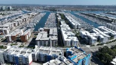 Venedik Los Angeles 'ta, Kaliforniya' da. Coast City Peyzajı. Seascape Sahili. Venedik Los Angeles 'ta Kaliforniya' da.