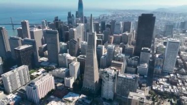 San Francisco 'nun finans bölgesi, Kaliforniya Birleşik Devletleri. Megalopolis Şehir Merkezi. İş seyahati. San Francisco Finansal Bölgesi, Kaliforniya Birleşik Devletleri.