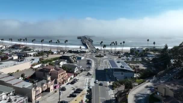 Blick Auf Die Küste Bei Santa Cruz Kalifornien Vereinigte Staaten — Stockvideo
