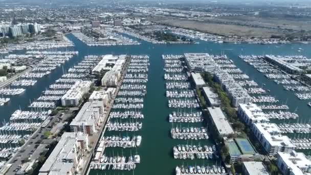 Velence Los Angelesben Kaliforniában Coast City Tájkép Tengerparti Part Venice — Stock videók