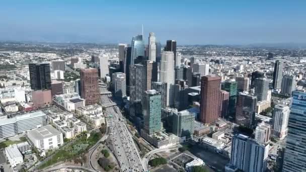 Edificios Corporativos Los Ángeles California Estados Unidos Edificios Corporativos Paisaje — Vídeos de Stock