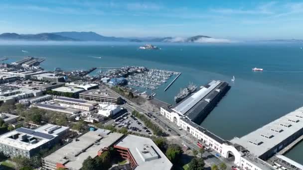 캘리포니아의 샌프란시스코에서 Highrise Building Architecture입니다 Fisherman Wharf San Francisco 캘리포니아 — 비디오