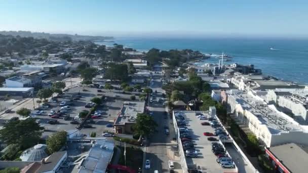 Kuststaden Monterey Kalifornien Usa Naturturism Semester Destinationer Kuststaden Monterey Kalifornien — Stockvideo