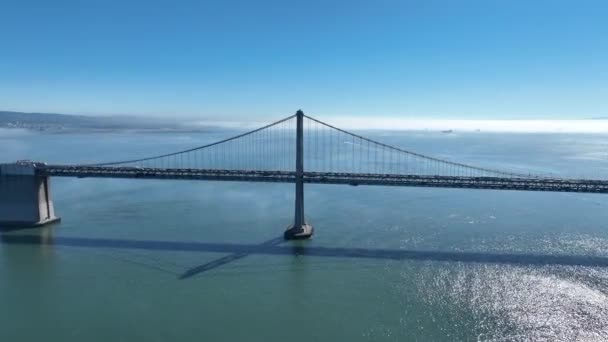 Oakland Bay Bridge San Francisco California United States Downtown City — Vídeos de Stock